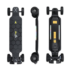 H2X Electric skateboard Belt drive Brushless Motor 3300w , Max speed 40km/h ,Battery Capacity 7500mAh, Max range 18km