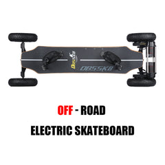 H2C-01Pro off-road electric skateboard Belt motor 3300W,Max speed 40km/h ,Battery capacity 10000mAh ,Max range 20km